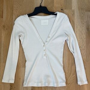 Citizens Of Humanity Off-White Long Sleeve Top